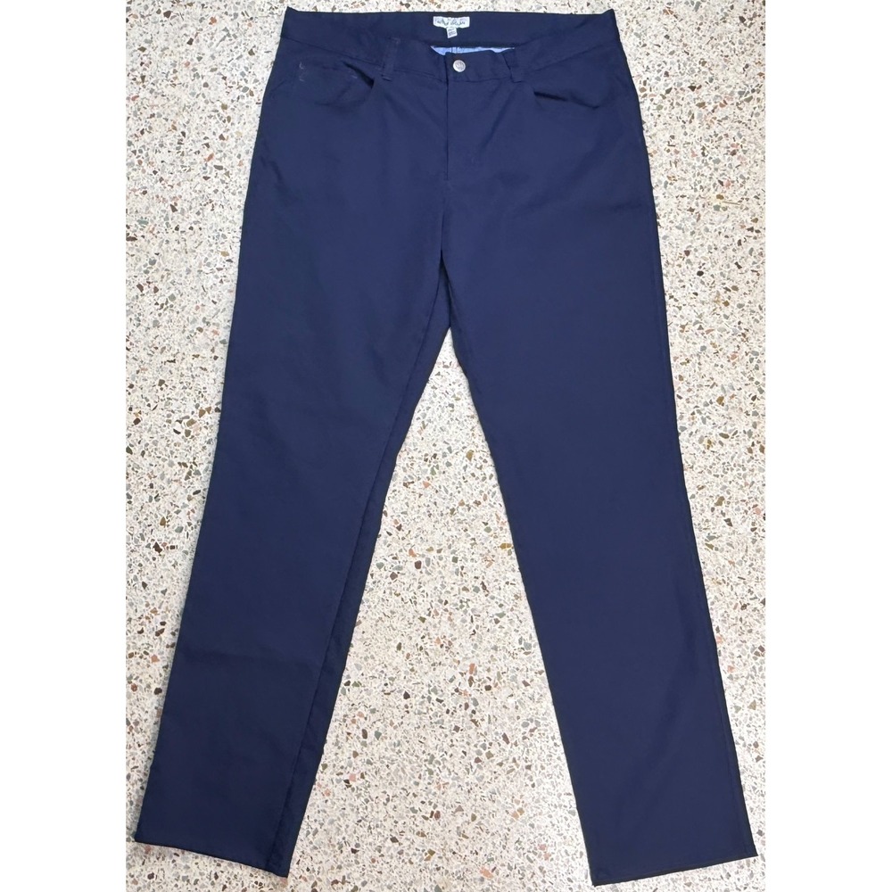 Peter Millar Men's Embroidered Vinoy Club 1925 Pocket Chino Pants Size 34x32